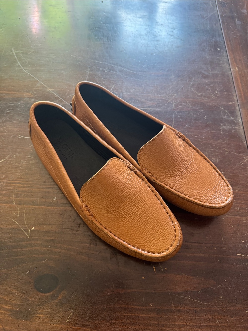 NWB Leather Slip-On Loafers